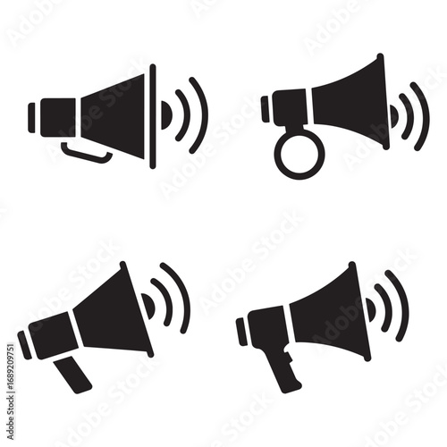Megaphone icon loudspeaker sound vector illustration