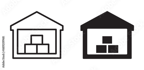 warehouse icon set,  vector illustration