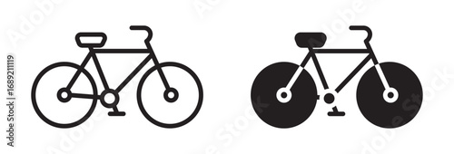 Bicycle Icon set, vector illustration  . 