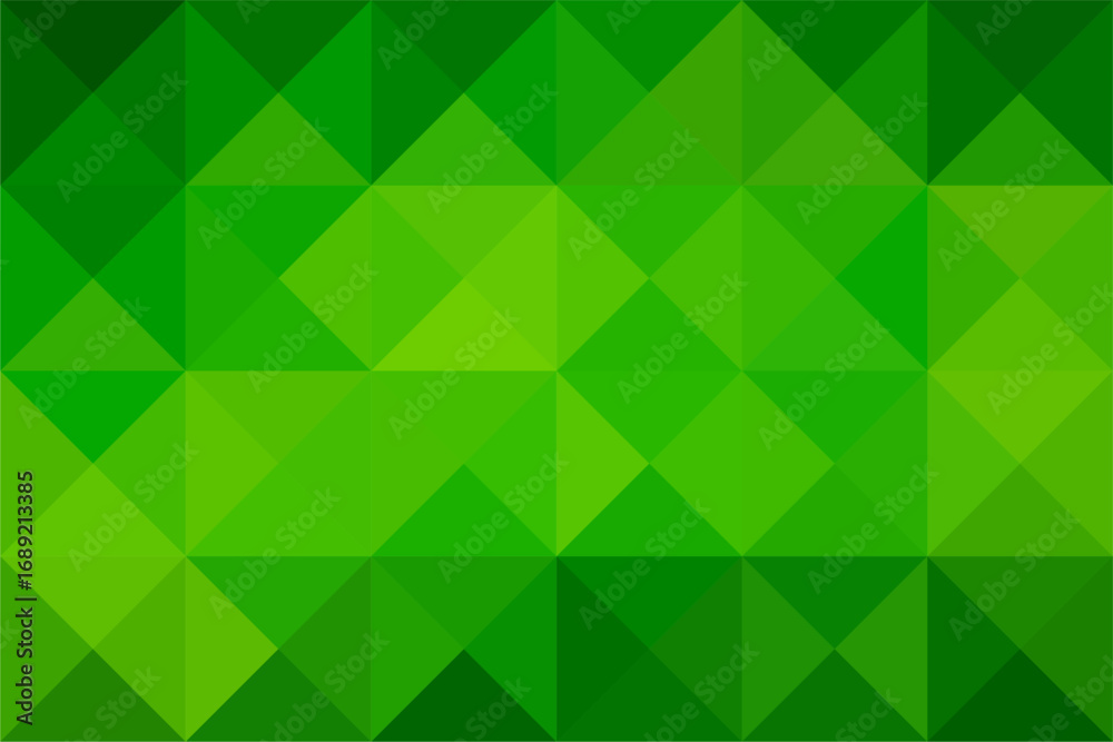 Obraz premium Abstract geometric green triangles composition for background. Diamond green shape background.