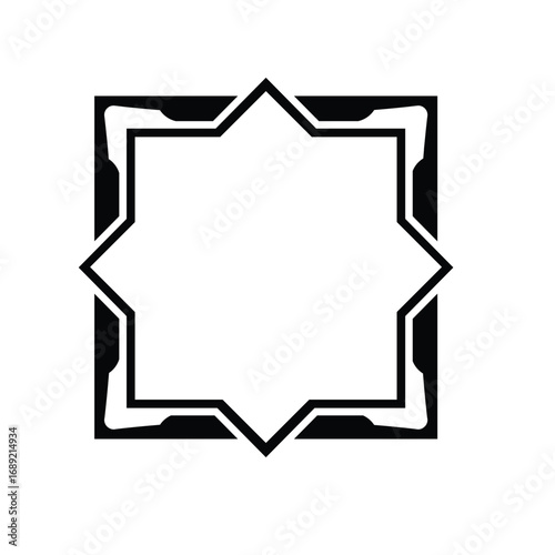 Square style crosshair target icon in black. Simple aim symbol with clean lines, isolated on white background. Minimalist design ideal for apps, UI, gaming, and graphic use.