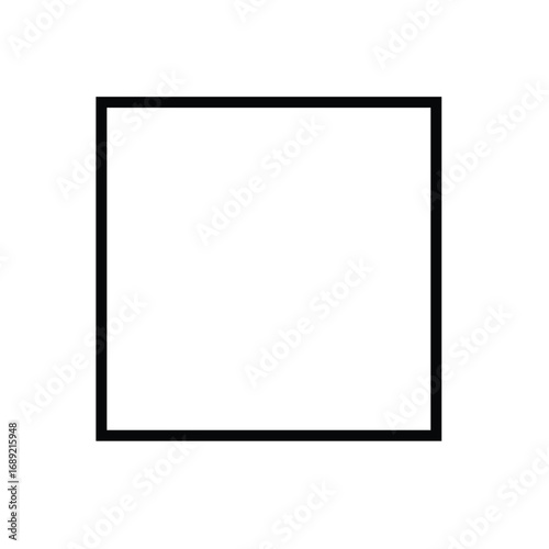 Square style crosshair target icon in black. Simple aim symbol with clean lines, isolated on white background. Minimalist design ideal for apps, UI, gaming, and graphic use.