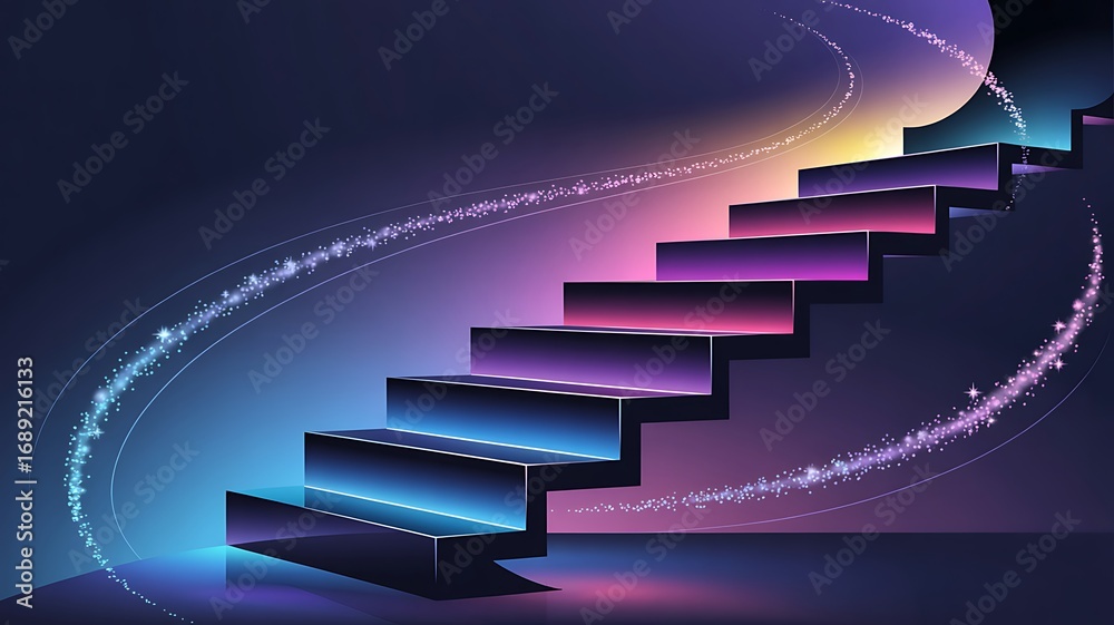 Obraz premium stairway to the sky