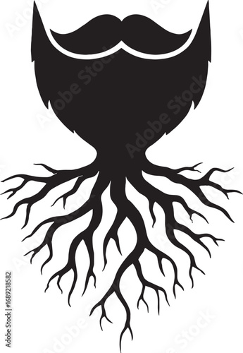 No shave november beard roots design graphic