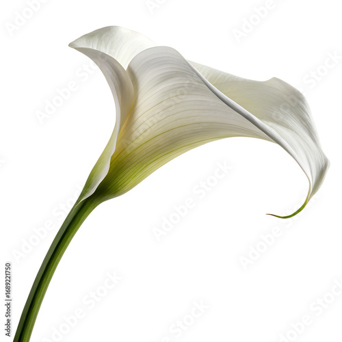Elegant calla lily flower isolated on a background