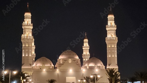 mosque in the night