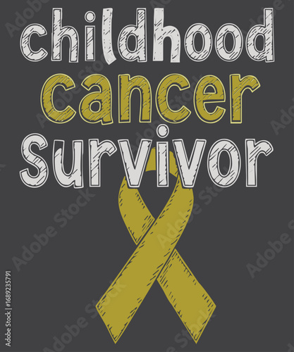 Childhood cancer Survivor design vector, Gold childhood awareness design, childhood cancer, childhood cancer awareness, childhood cancer survivor, yellow ribbon, Childhood cancer Survivor
