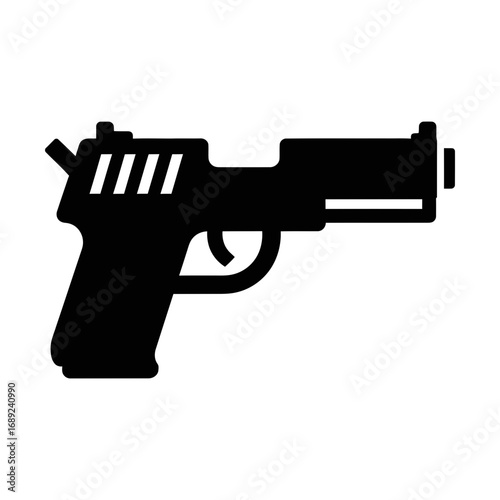 gun glyph icon