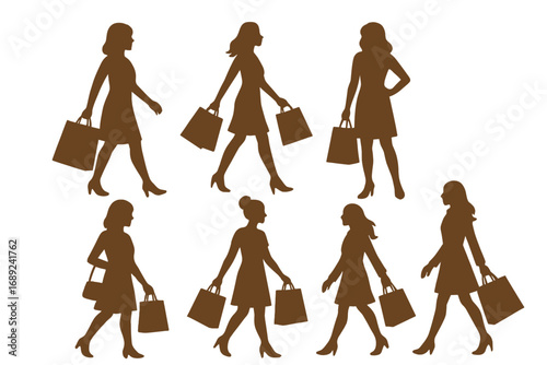 Walkers with Shopping Bags