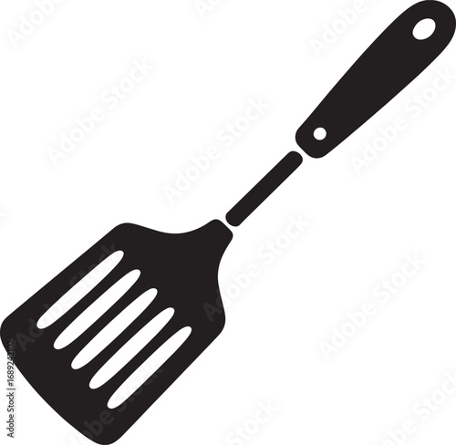 Slotted Spatula Utensil for Cooking and Serving Food with Hole for Hanging Kitchen Tool