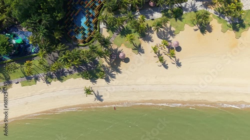 Top Down Drone View of Forest City Johor Showing Coastal Nature and Urban Development