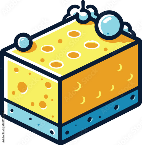 sponge for washing or cleaning