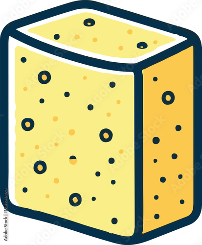 sponge for washing or cleaning
