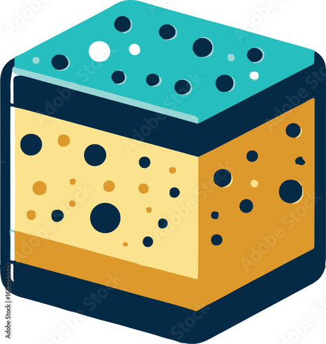 sponge for washing or cleaning