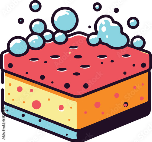 sponge for washing or cleaning