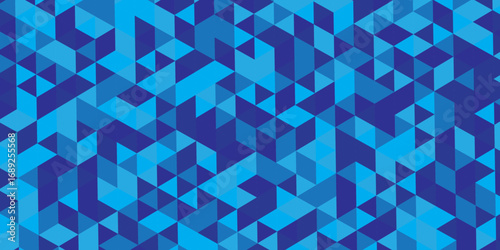 Triangle Vector Abstract Geometric Technology seamless pattern Background. triangular mosaic backdrop design. Triangle polygonal square abstract banner background.