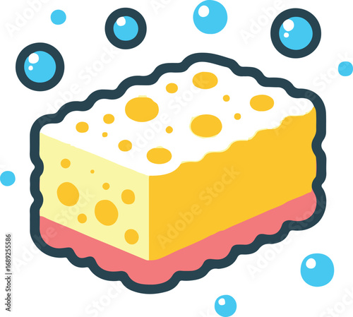 sponge for washing or cleaning