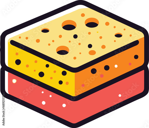 sponge for washing or cleaning