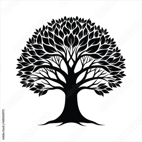 Tree with Detailed Leaves