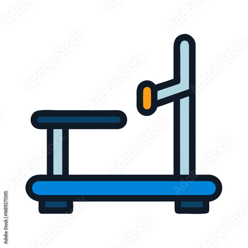 Vector illustration of metalworking machinery on black background
