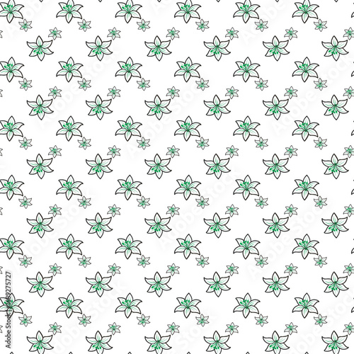 Colorful flower pattern
