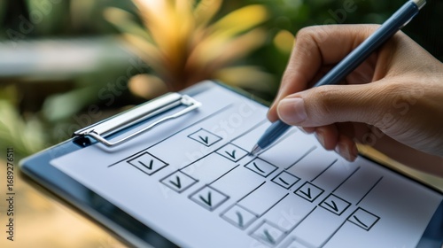 Checklist completion