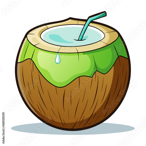 coconut drink with coconut