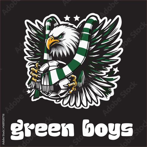 A illustration drawing Logo Hooligans ultras with animal theme 