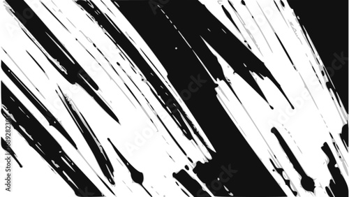 Vector art of black ink brush strokes pattern for design element use