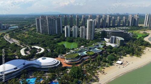 Drone View of Forest City Johor with Modern Smart City Planning