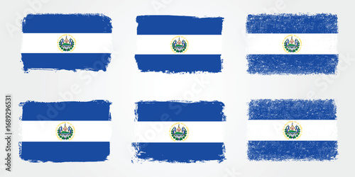 El Salvador Flag Variations Set