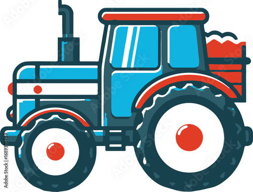 tractor vector graphic clipart design