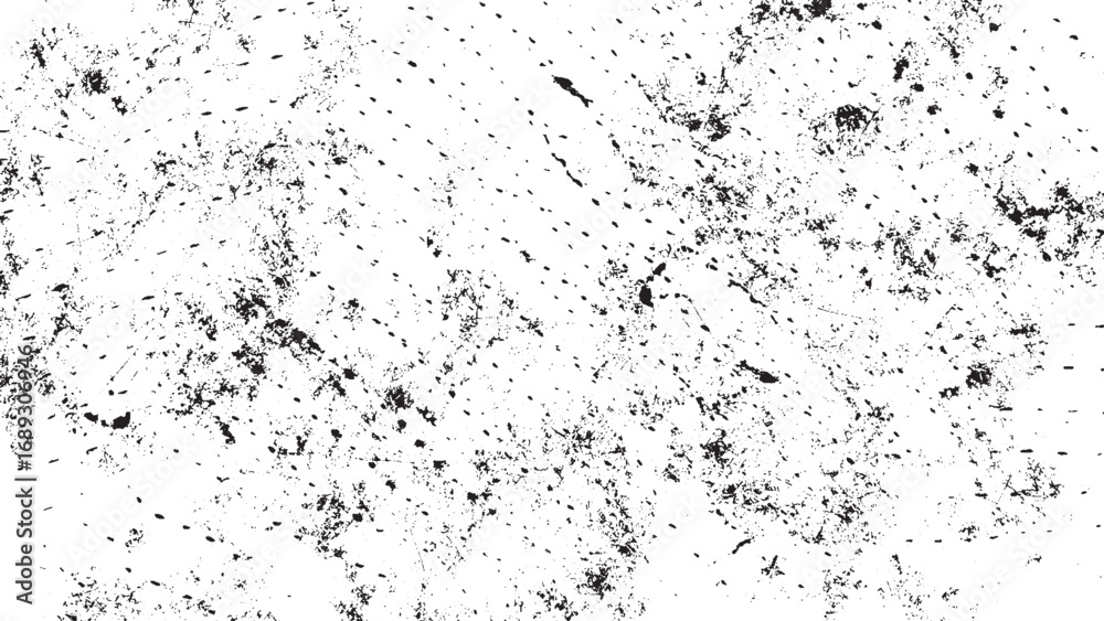 Obraz premium Dark Grainy Distressed Texture. Black Overlay Effect on White Background