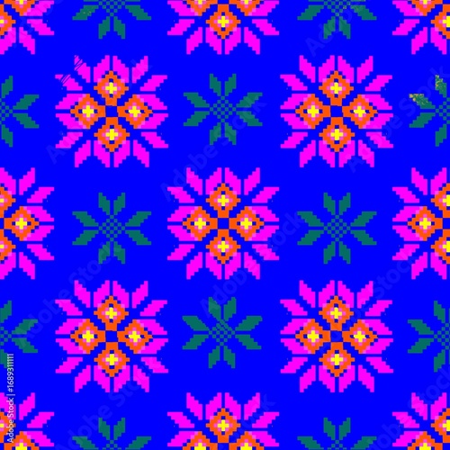 seamless pattern with flowers