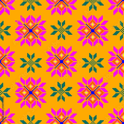 seamless background with flowers