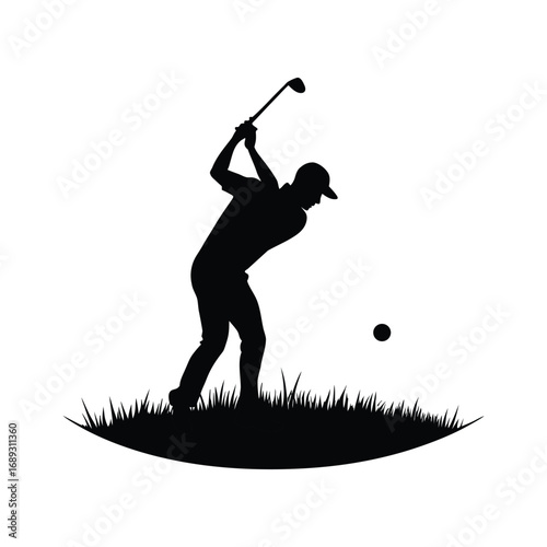 tennis player silhouette