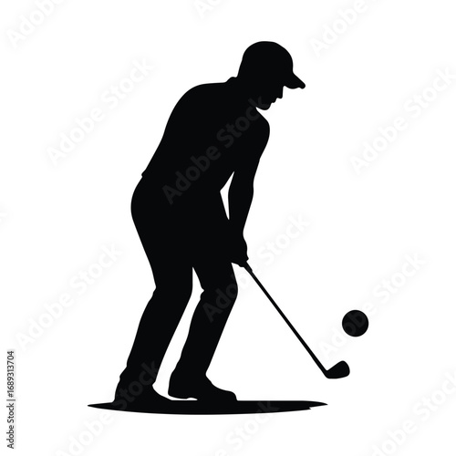golf player silhouette