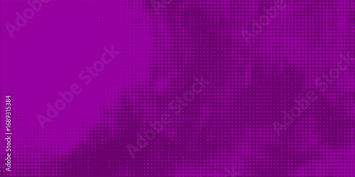 Abstract dot halftone purple color pattern gradient texture background. Used for graphics  pop art comics style.