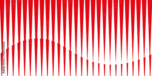 Vertical red and white stripes background. Seamless and repeating pattern.