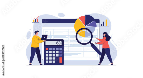 Financial analysis and business intelligence data visualization tools for decision making