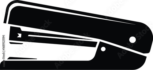 Black office stapler icon office supply stationery