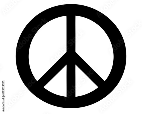 Peace sign  black silhouette vector,Peace sign  icon