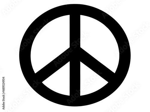 Peace sign  black silhouette vector,Peace sign  icon