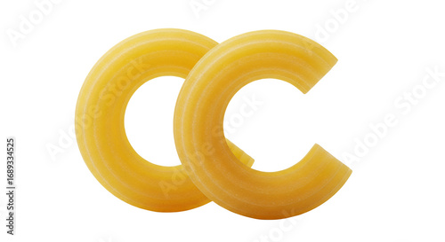 Pasta Letter C Design Food Concept Delicious Italian Cuisine Culinary Art Background Stock Image