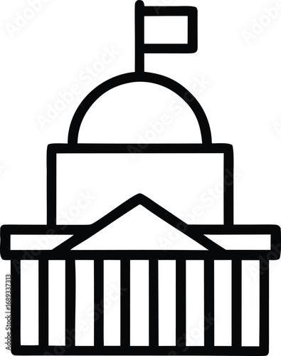 congress outline icon