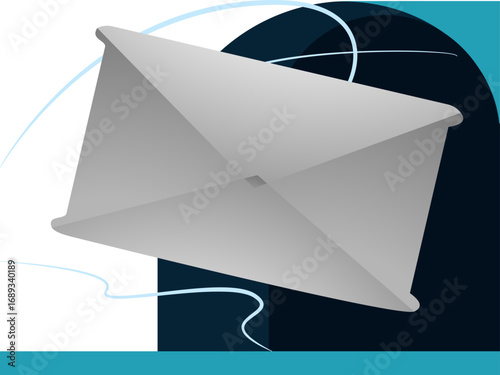 Messages are delivered through mailboxes, the concept of sending letters with flying envelopes.
