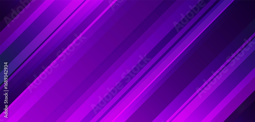 Vibrant purple diagonal glowing background with gradient lines, perfect for technology, presentation, abstract design, and modern graphic projects.