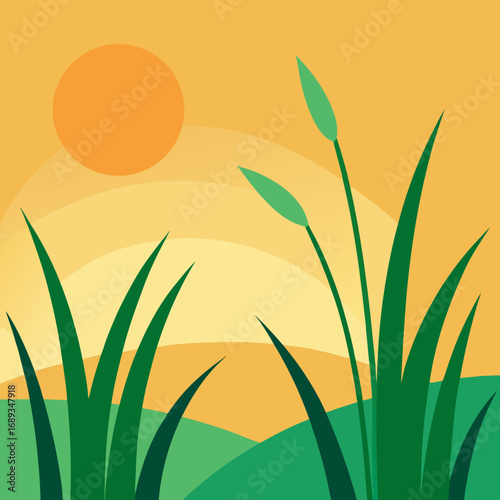 vector illustration of bamboo