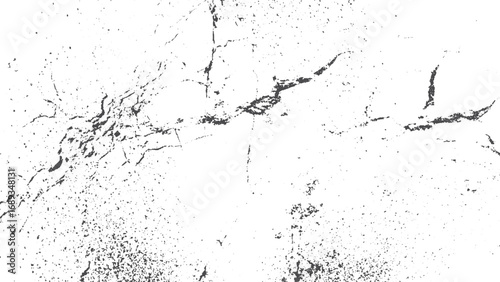 Distressed abstract vector background with fine grain grunge overlay. Black and white grunge scratched texture with debris and dust particles. 