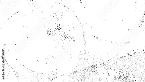 Small debris particles and dust abstract vector noise background. Grunge grain scratched texture black and white distressed background. 